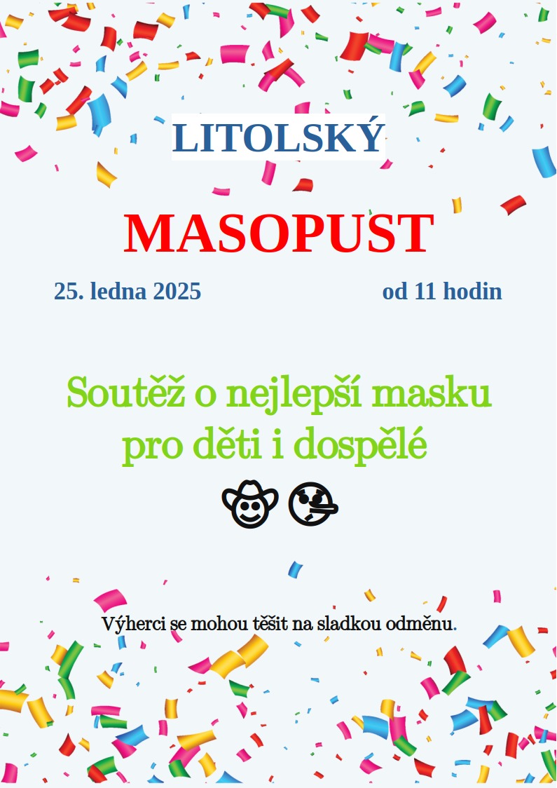 Masopust 25 masky