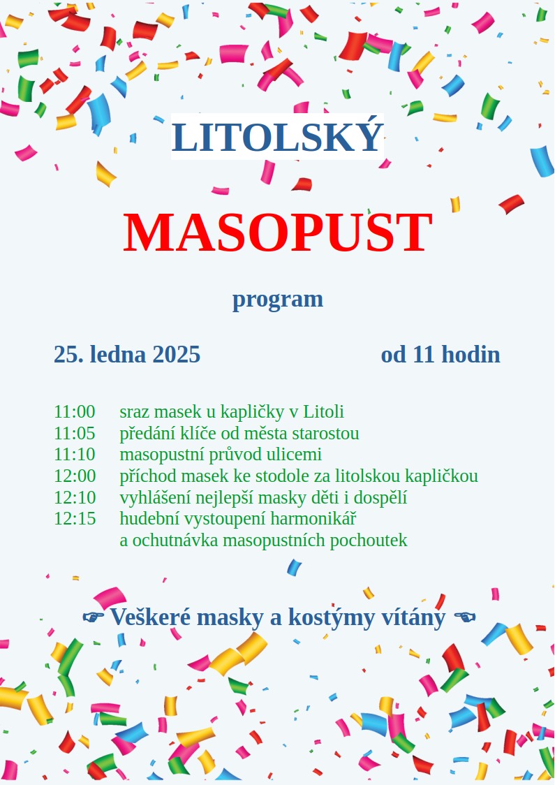 Masopust 25 program